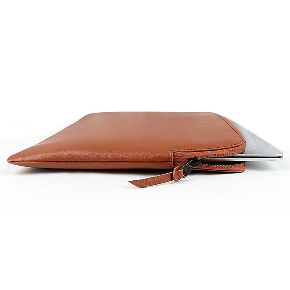 ND12 14.1-15.4 Inch Laptop Sleeve for MacBook Pro Soft Fluff Lining Anti-scratch Notebook Protective Bag - Yellow ND12 14.1-15.4 Inch Laptop Sleeve for MacBook Pro Soft Fluff Lining Anti-scratch Notebook Protective Bag - Yellow